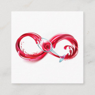 Infinity with Red Wine Enclosure Card
