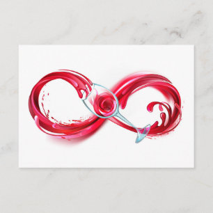 Infinity with Red Wine Enclosure Card