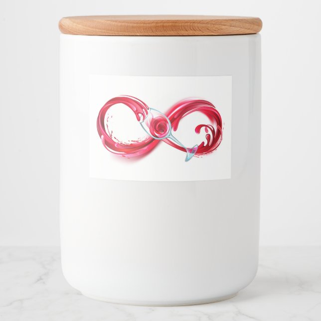 Infinity with Red Wine Food Label (Front)