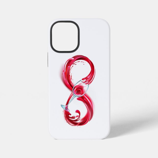 Infinity with Red Wine iPhone Case (Back)