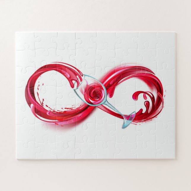 Infinity with Red Wine Jigsaw Puzzle (Horizontal)