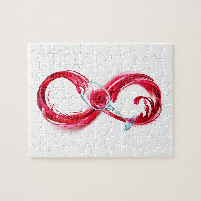 Infinity with Red Wine Jigsaw Puzzle (Horizontal)
