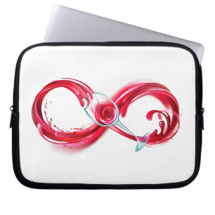 Infinity with Red Wine Laptop Sleeve