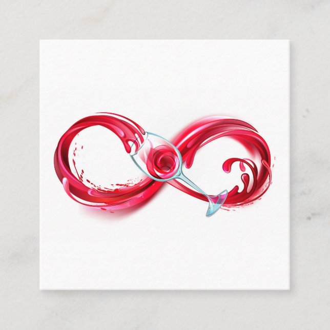 Infinity with Red Wine Loyalty Card (Front)