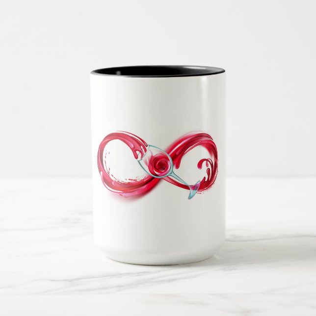 Infinity with Red Wine Mug (Center)