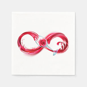 Infinity with Red Wine Napkin