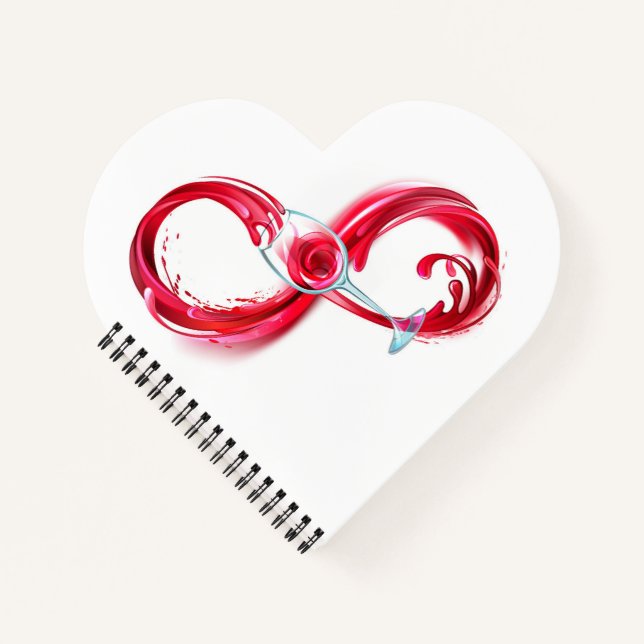 Infinity with Red Wine Notebook (Front)