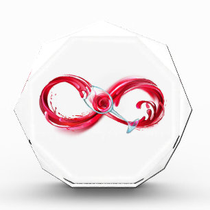 Infinity with Red Wine Photo Block