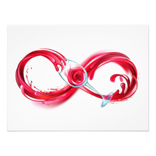 Infinity with Red Wine Photo Print