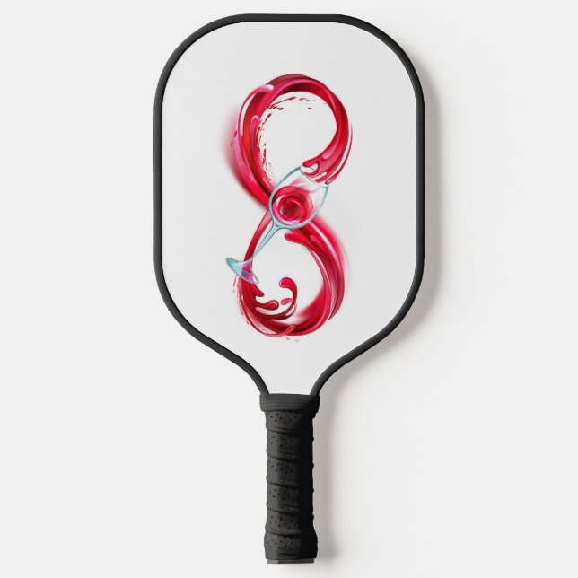 Infinity with Red Wine Pickleball Paddle (Front)