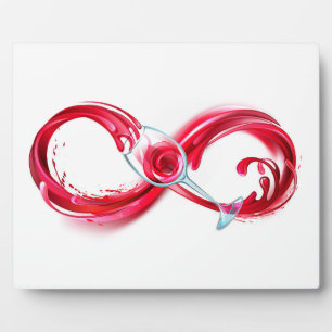 Infinity with Red Wine Plaque