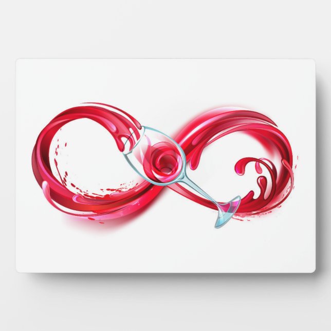 Infinity with Red Wine Plaque (Front)