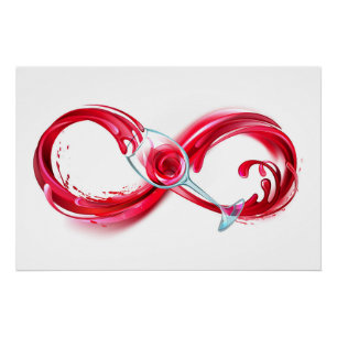 Infinity with Red Wine Poster
