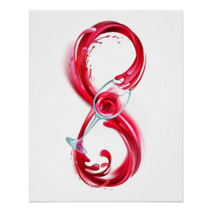 Infinity with Red Wine Poster