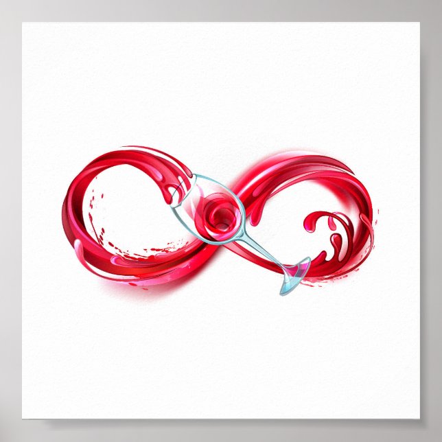 Infinity with Red Wine Poster (Front)