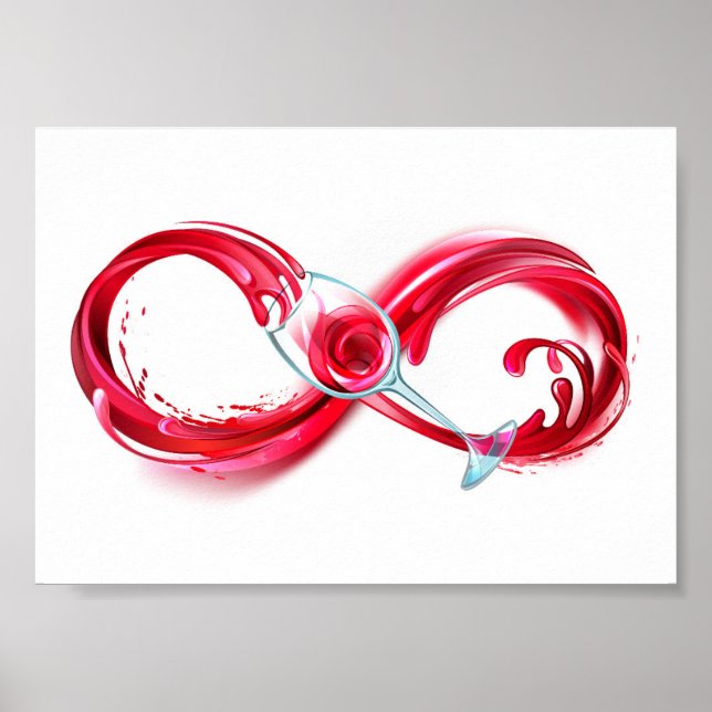 Infinity with Red Wine Poster (Front)