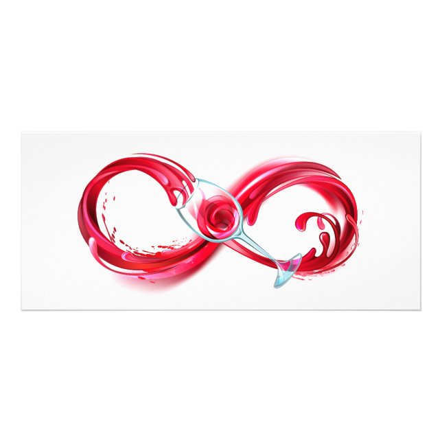 Infinity with Red Wine Rack Card (Front)