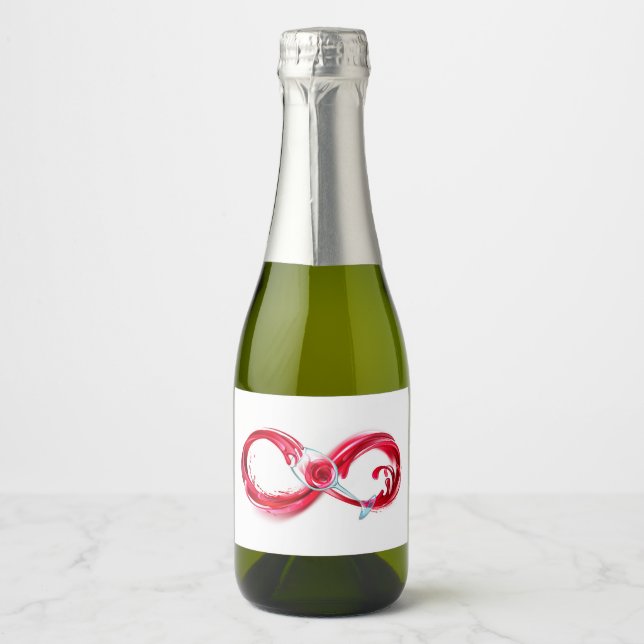 Infinity with Red Wine Sparkling Wine Label (Front)