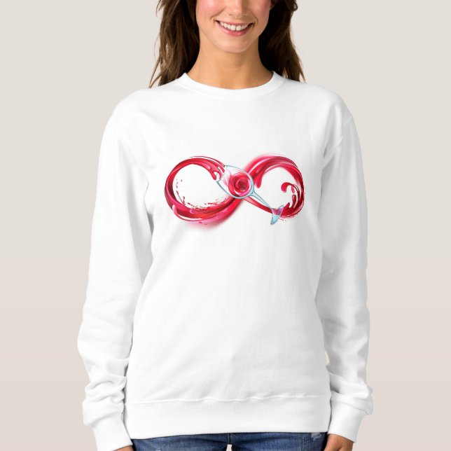 Infinity with Red Wine Sweatshirt (Front)