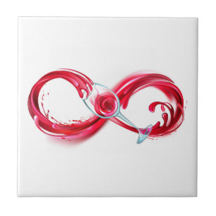 Infinity with Red Wine Tile