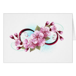 Infinity with Sakura Blossom Flowers