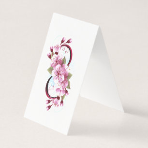 Infinity with Sakura Blossom Flowers