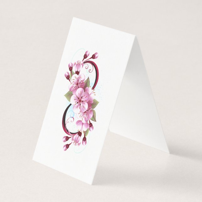 Infinity with Sakura Blossom Flowers (Back)
