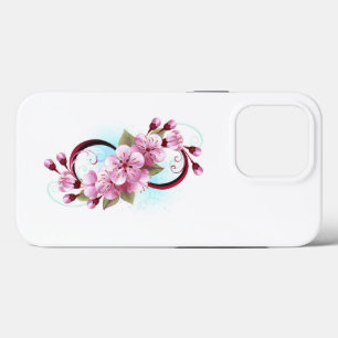 Infinity with Sakura Blossom Flowers iPhone 13 Pro Case
