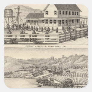 Infirmary, residences square sticker