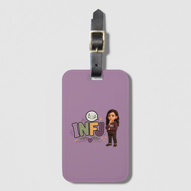 INFJ — The Guardian of Ideas Luggage Tag (Front Vertical)