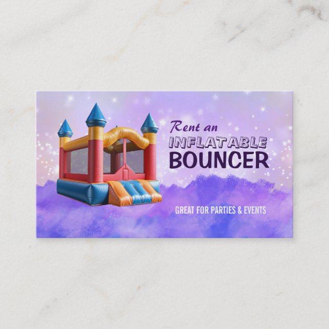 Inflatable Bouncer Business Cards (Front)