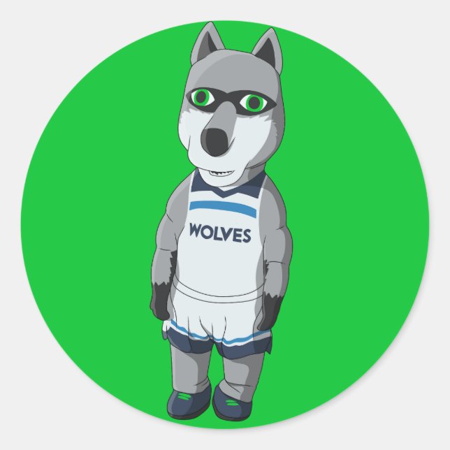 Inflatable Crunch / Chomper - Minnesota Basketball Classic Round Sticker (Front)