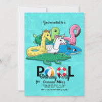 Inflatable Pool Toys Invitation