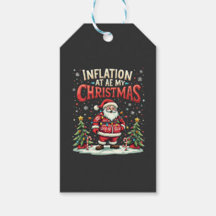 Inflation Ate My Christmas Funny Santa Economy Gift Tags