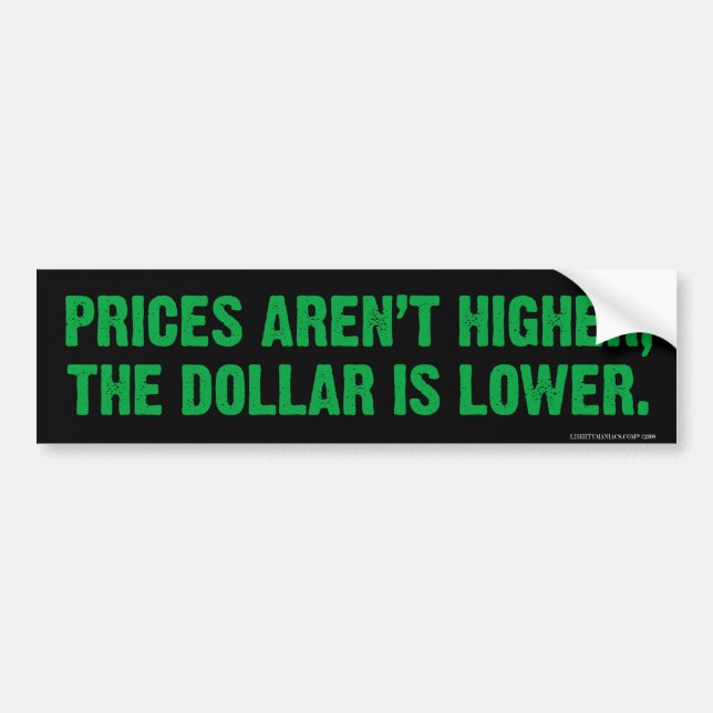 Inflation Bumper Sticker (Front)