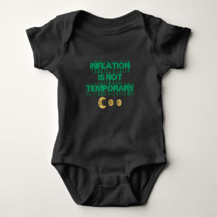 Inflation is not transitory baby bodysuit