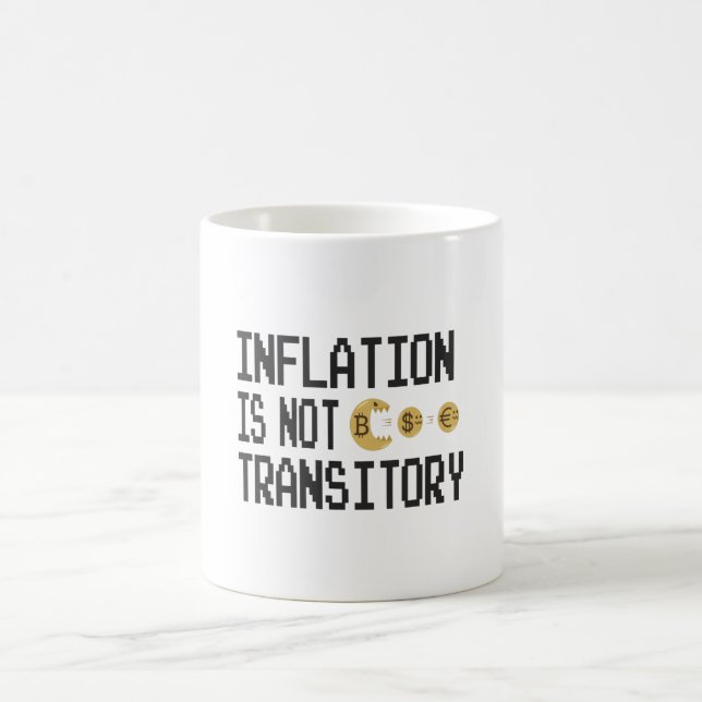 Inflation is not transitory coffee mug (Center)