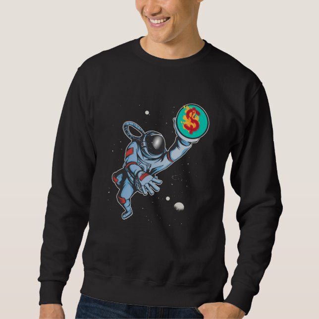 Inflation to the moon astronaut sweatshirt (Front)