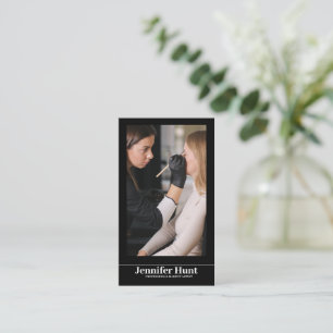 Influence, Minimalist Social Media Makeup Artist Business Card