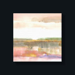 Influence of Line and Colour Gold Crop Canvas Print<br><div class="desc">A soft abstract design in soft peach and pink shades. Artist : Mike Schick</div>