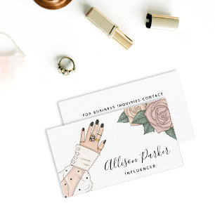 Influencer Blogger Business Card