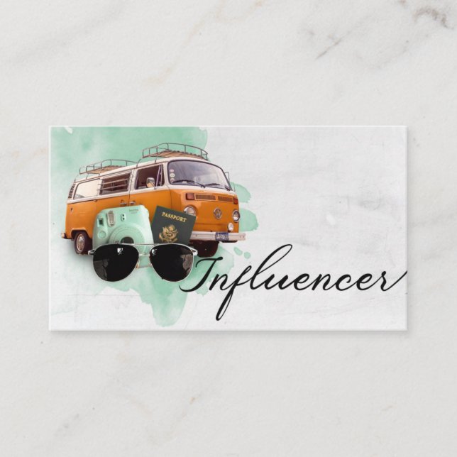 Influencer Business card (Front)