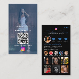 Influencer Photo Feed Grid Social Media QR Code Business Card