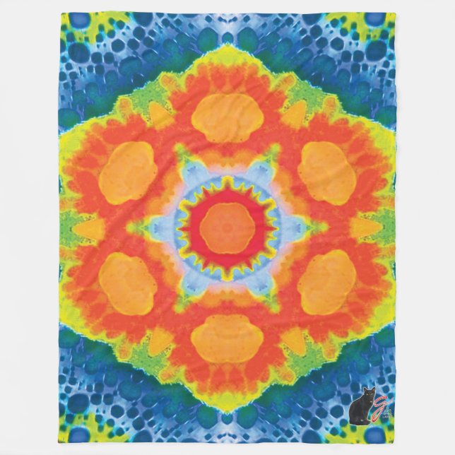 Influx Kaleidoscope Fleece Blanket (Front)