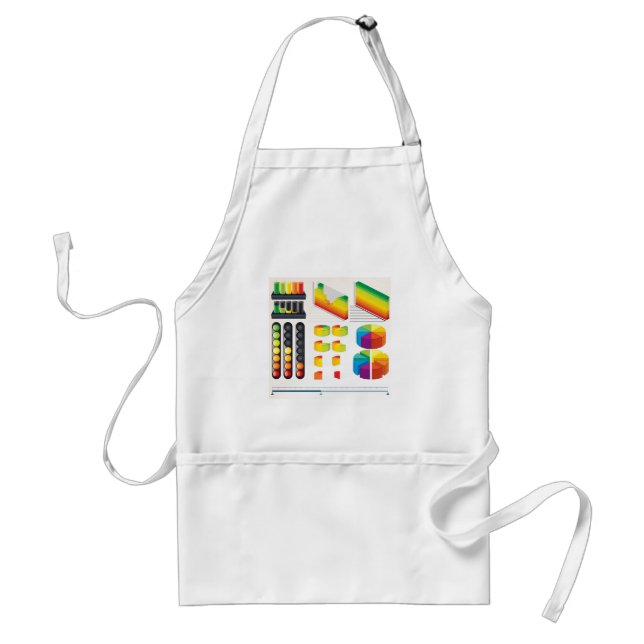 Infographic Elements and Data Visualisation Standard Apron (Front)