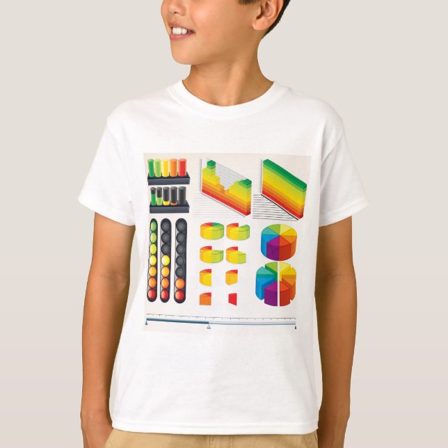 Infographic Elements and Data Visualisation T-Shirt (Front)