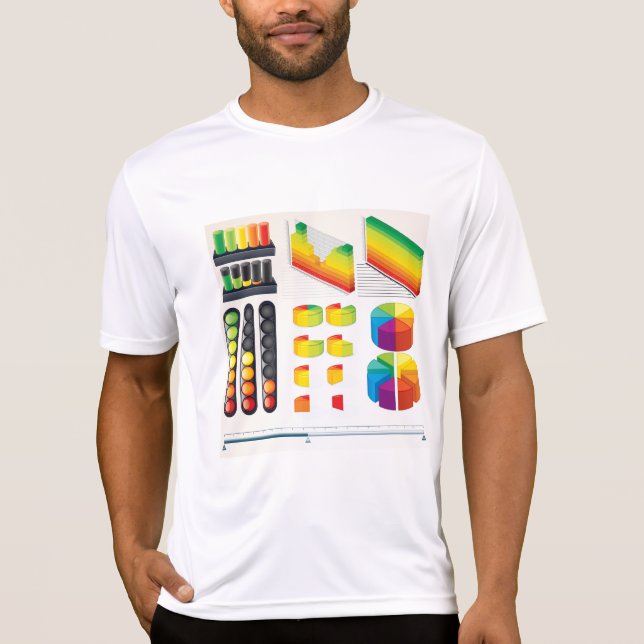 Infographic Elements and Data Visualization T-Shirt (Front)