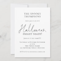 Informal Script Spooky Halloween Party
