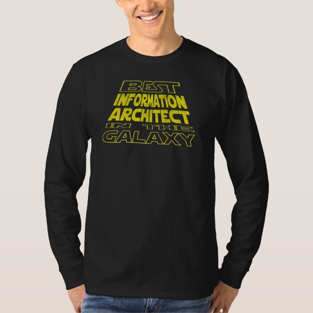 Information Architect  Space Backside Design T-Shirt (Front)