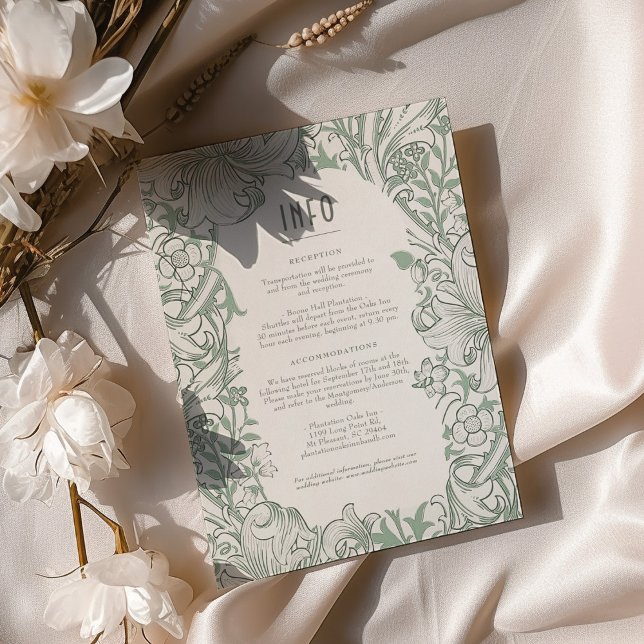 Information & Details Golden Lily Wedding Morris Invitation (Creator Uploaded)